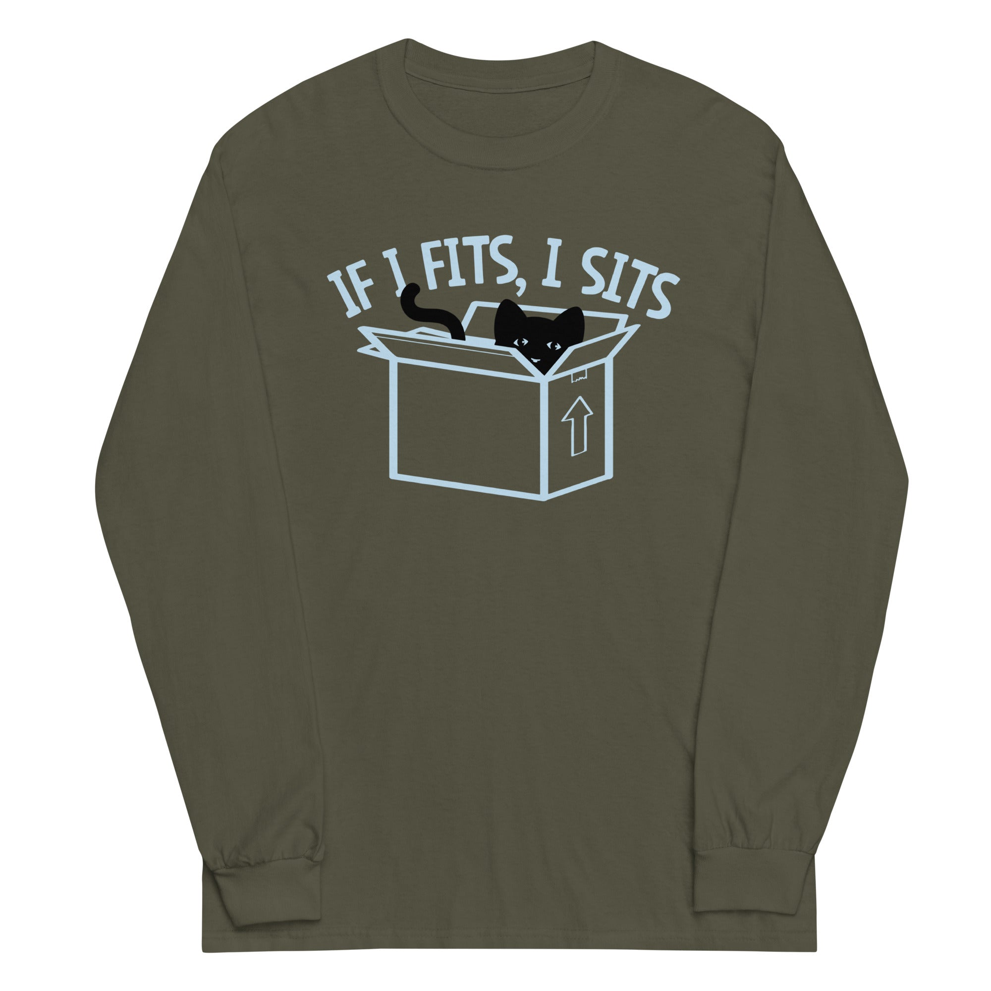If I Fits, I Sits Unisex Long Sleeve Tee