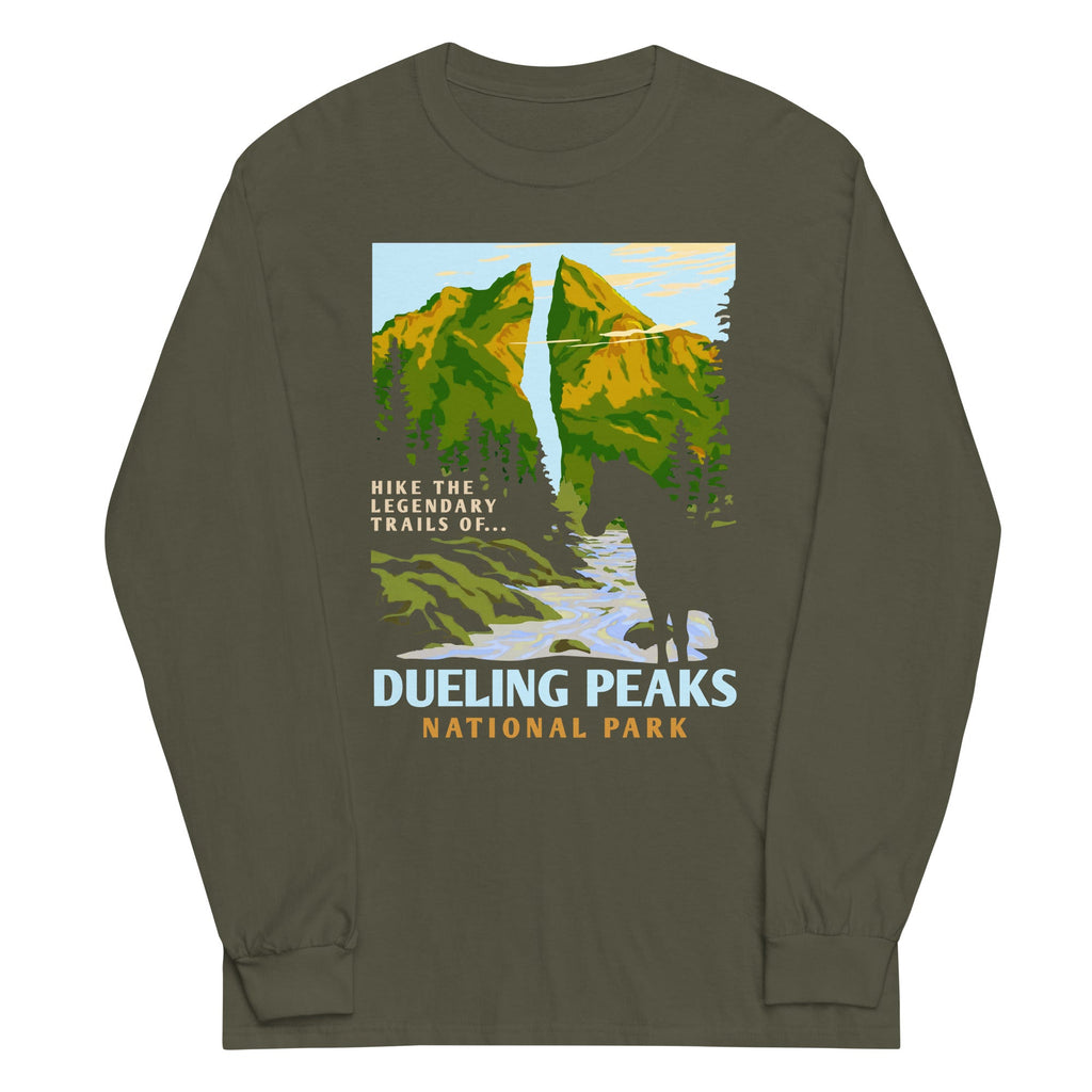 Dueling Peaks National Park Unisex Long Sleeve Tee