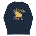 Keep Calm And Capy On Unisex Long Sleeve Tee