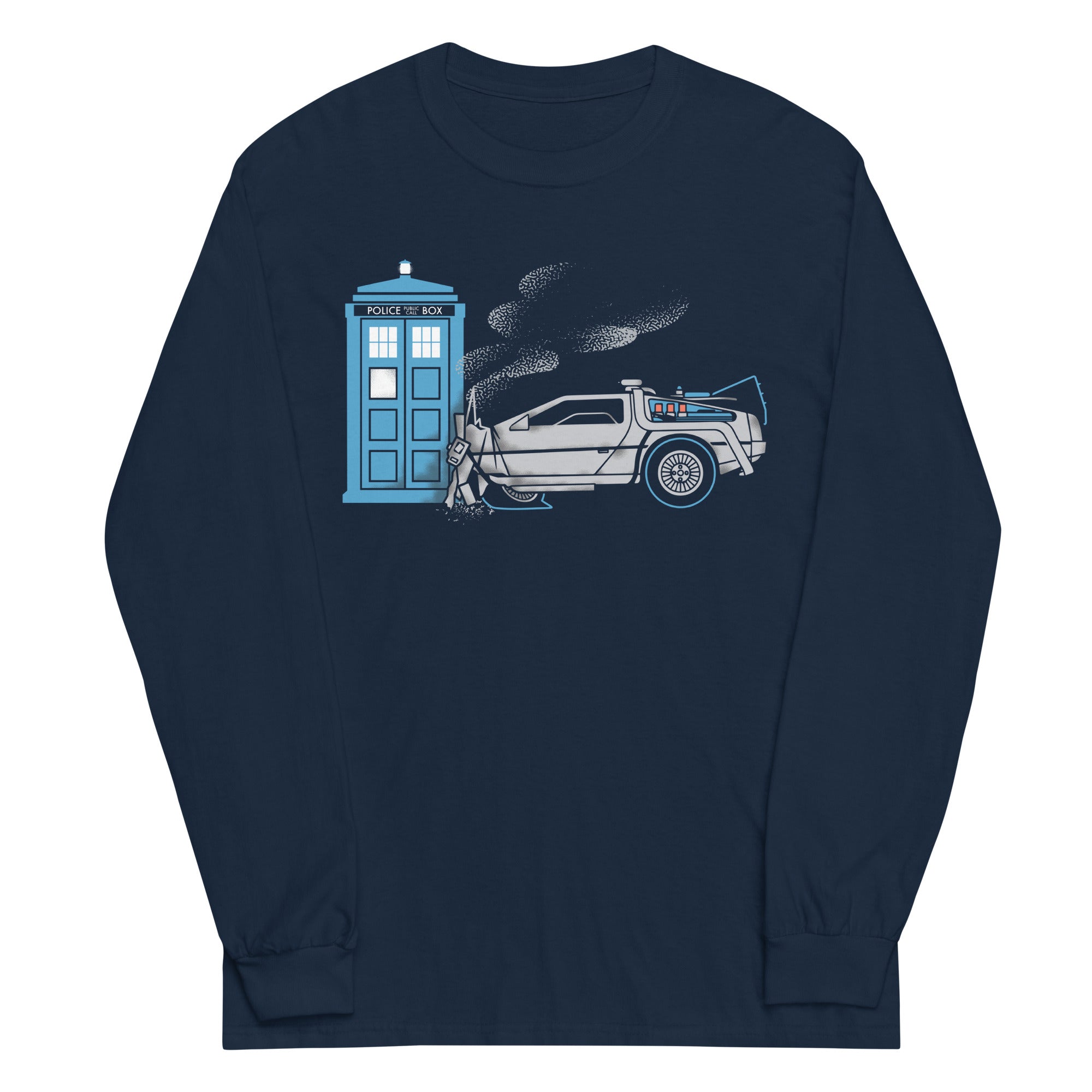 Time Collision Unisex Long Sleeve Tee