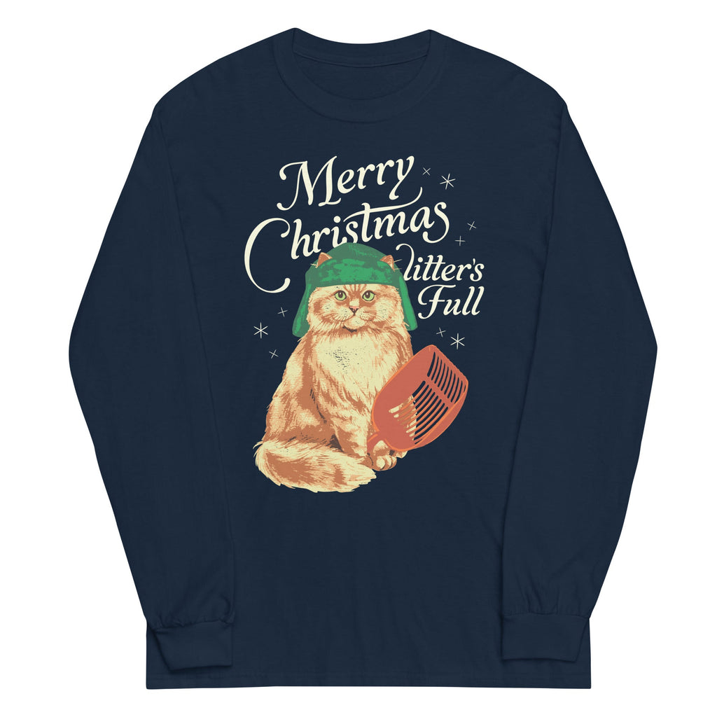 Merry Christmas Litter's Full Unisex Long Sleeve Tee