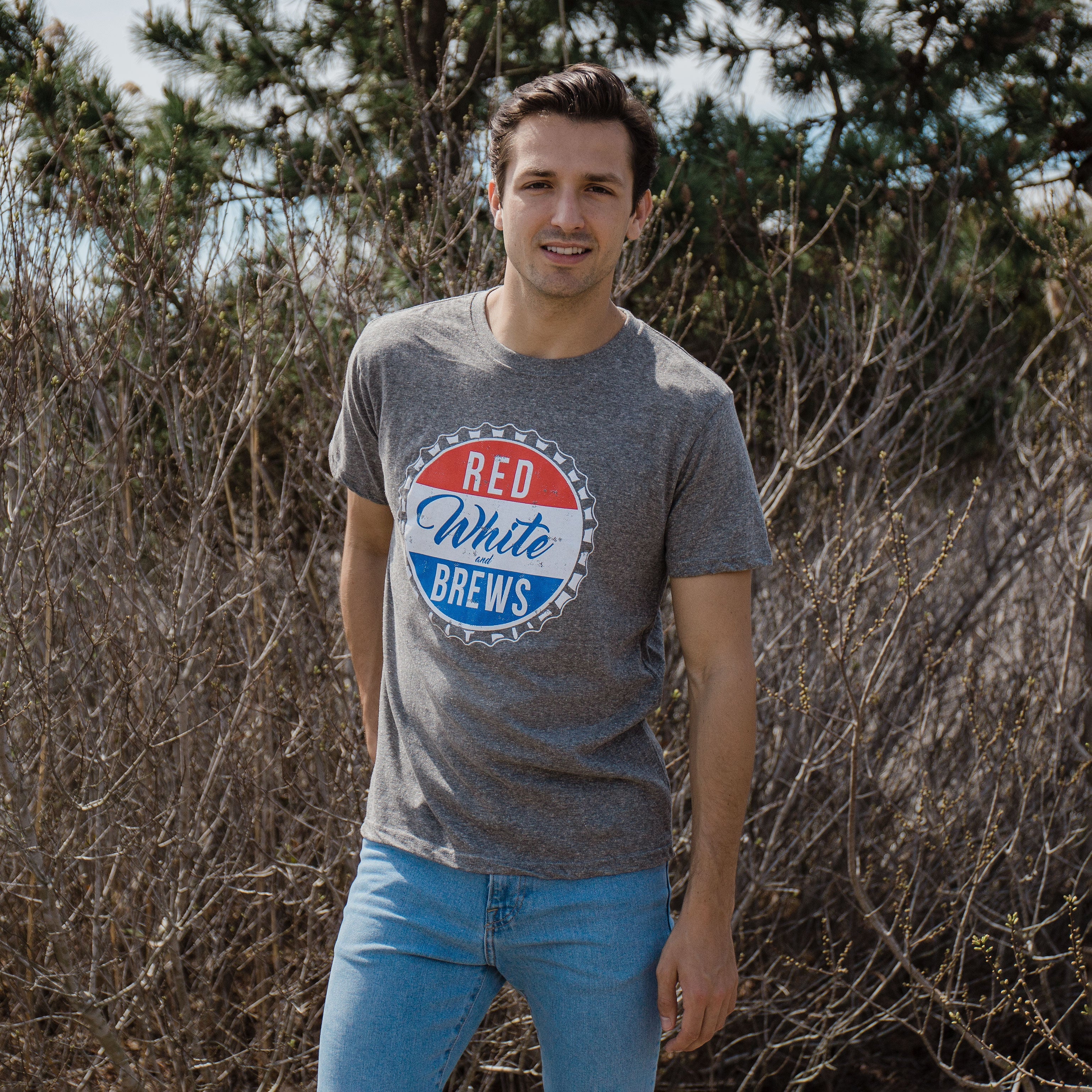 Red White and Brews Men's T Shirt