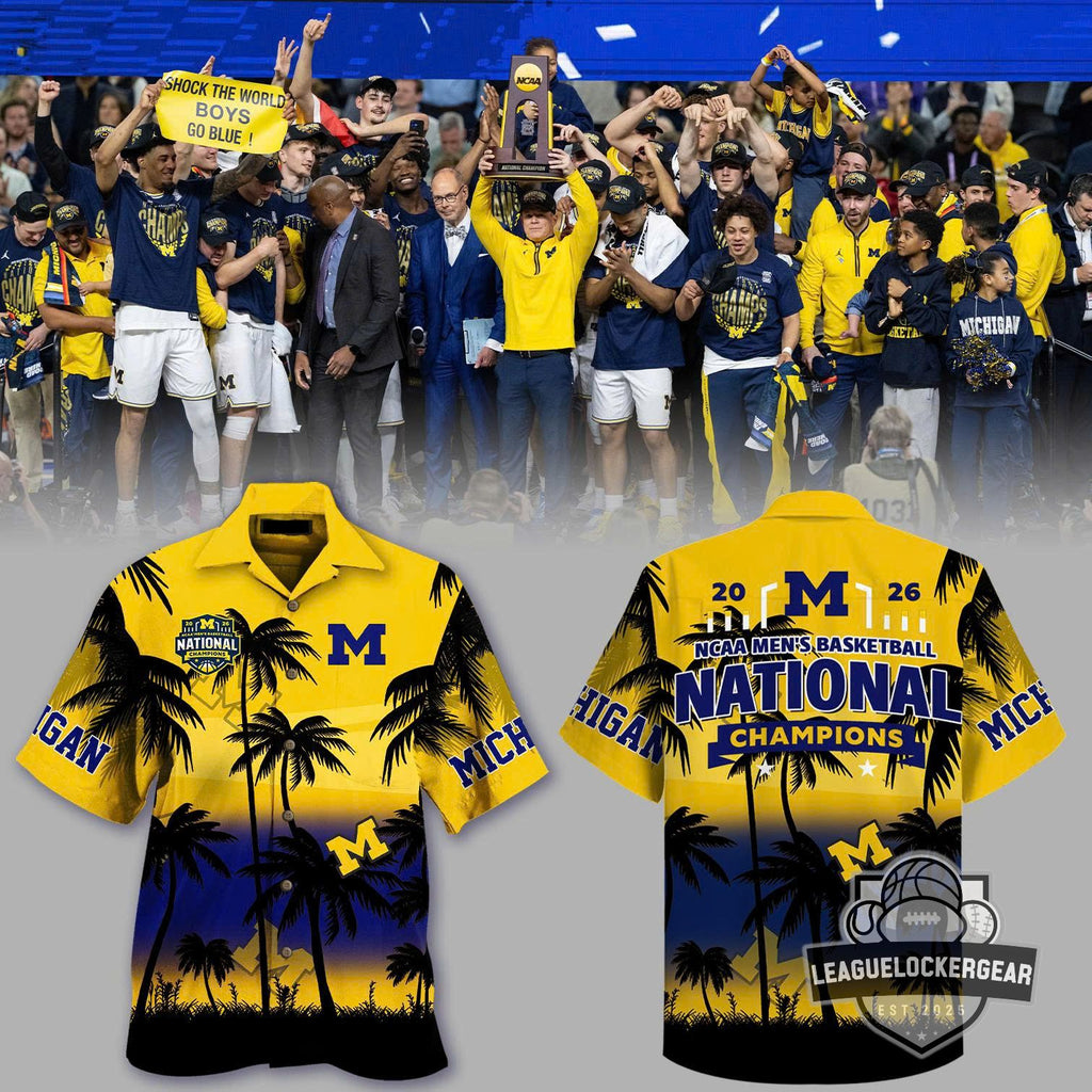 Michigan Wolverines Men’s Basketball 2026 National Champions Hawaiian Shirt