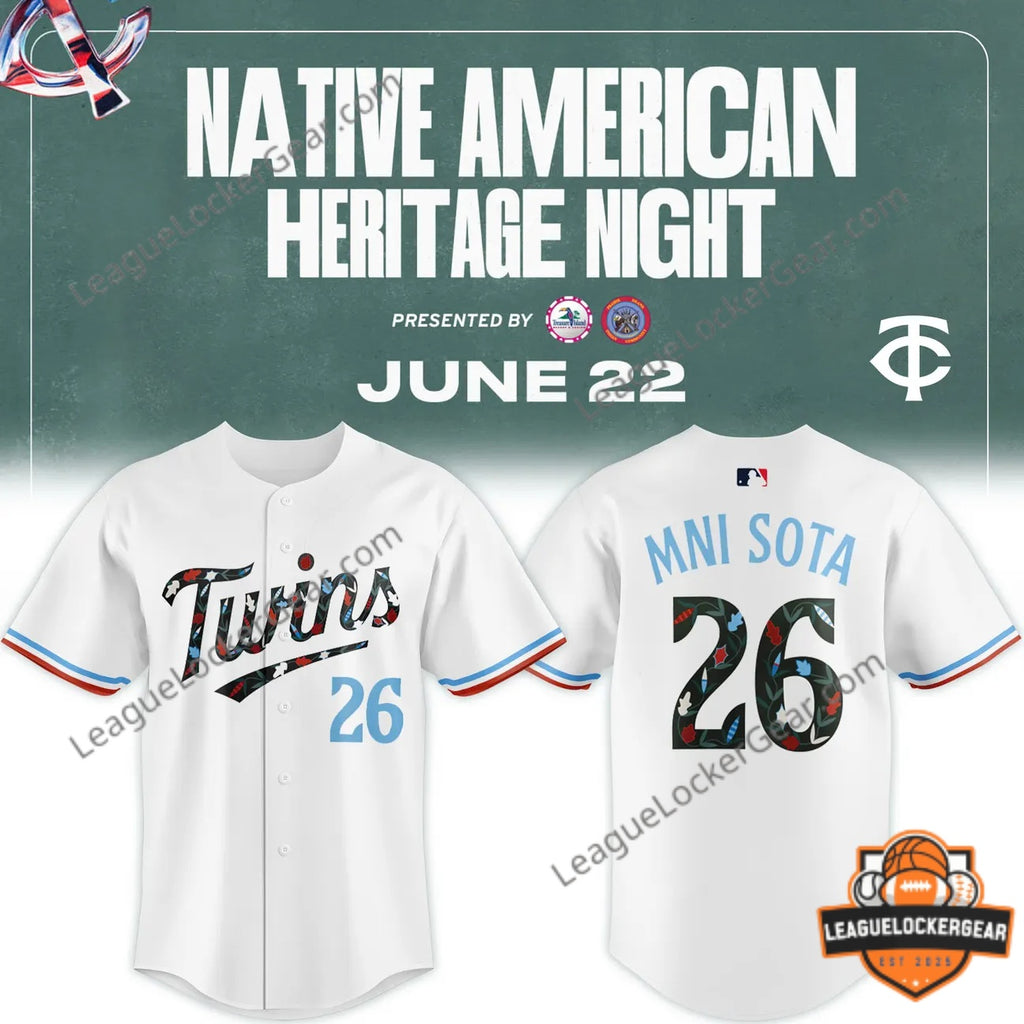 Minnesota Twins Native American Heritage Night Baseball Jersey