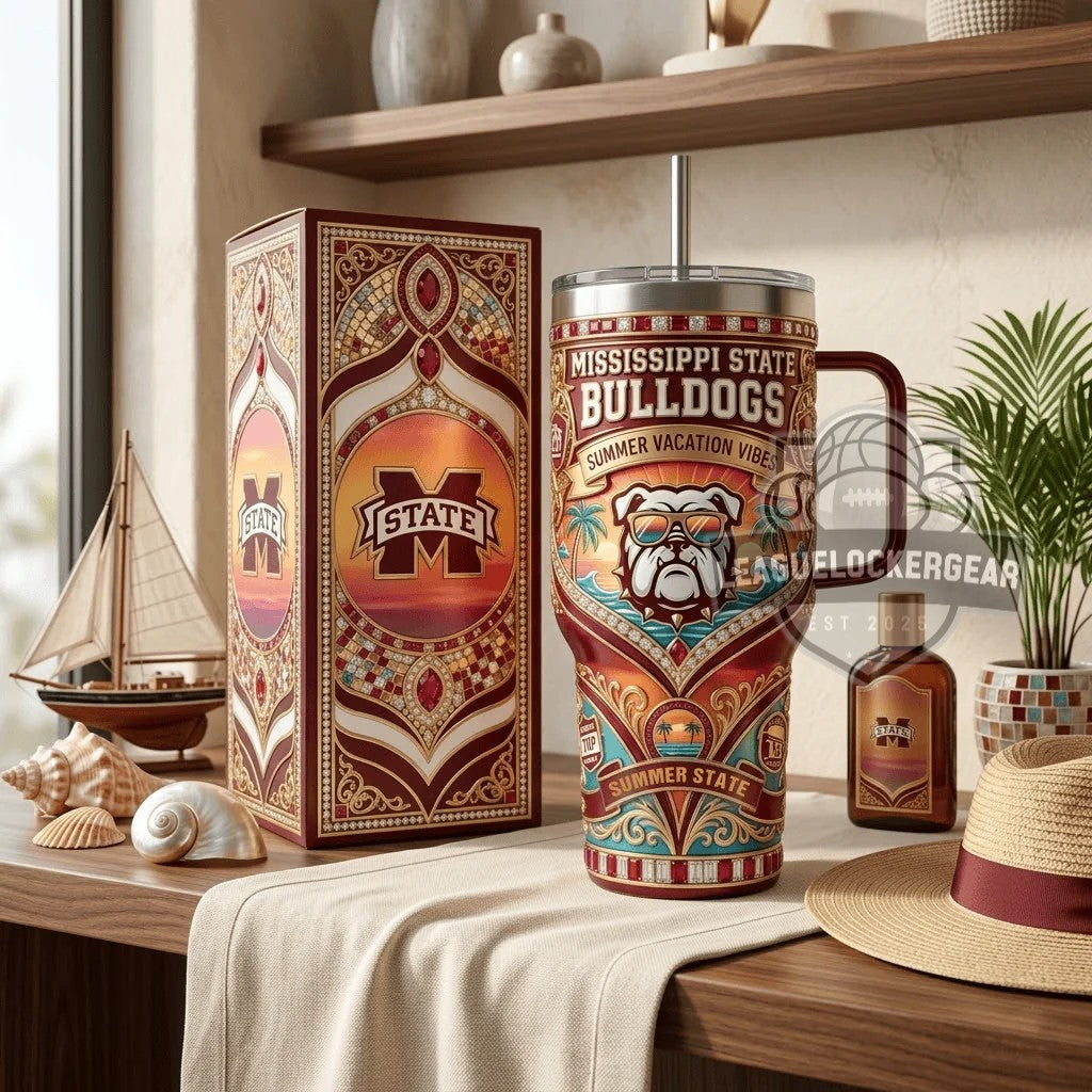 Mississippi State Bulldogs Summer Vacation Vibes Tumbler