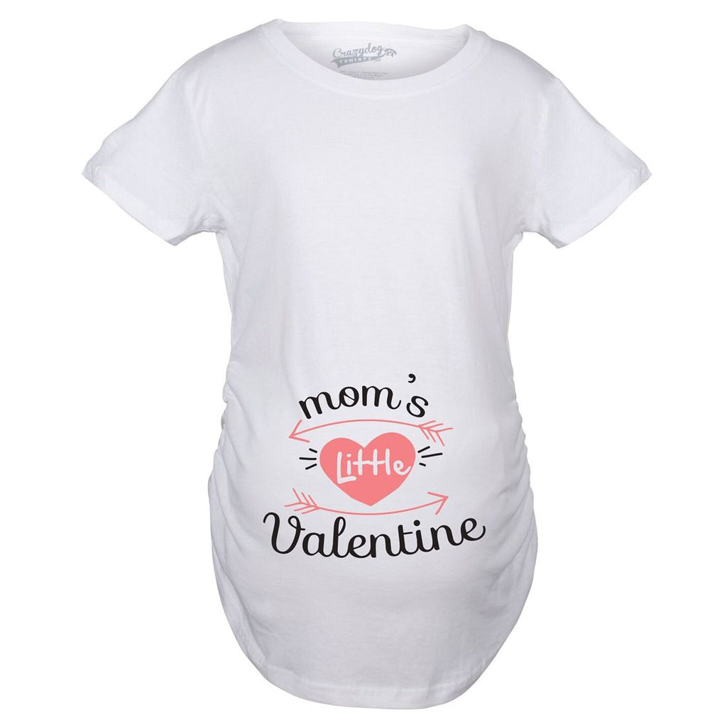 Mom's Little Valentine Maternity T Shirt