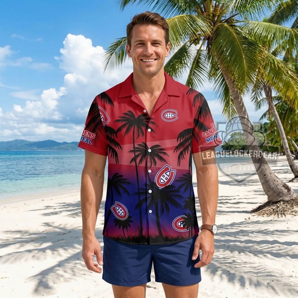 Montreal Canadiens Tropical Hawaiian Shirt