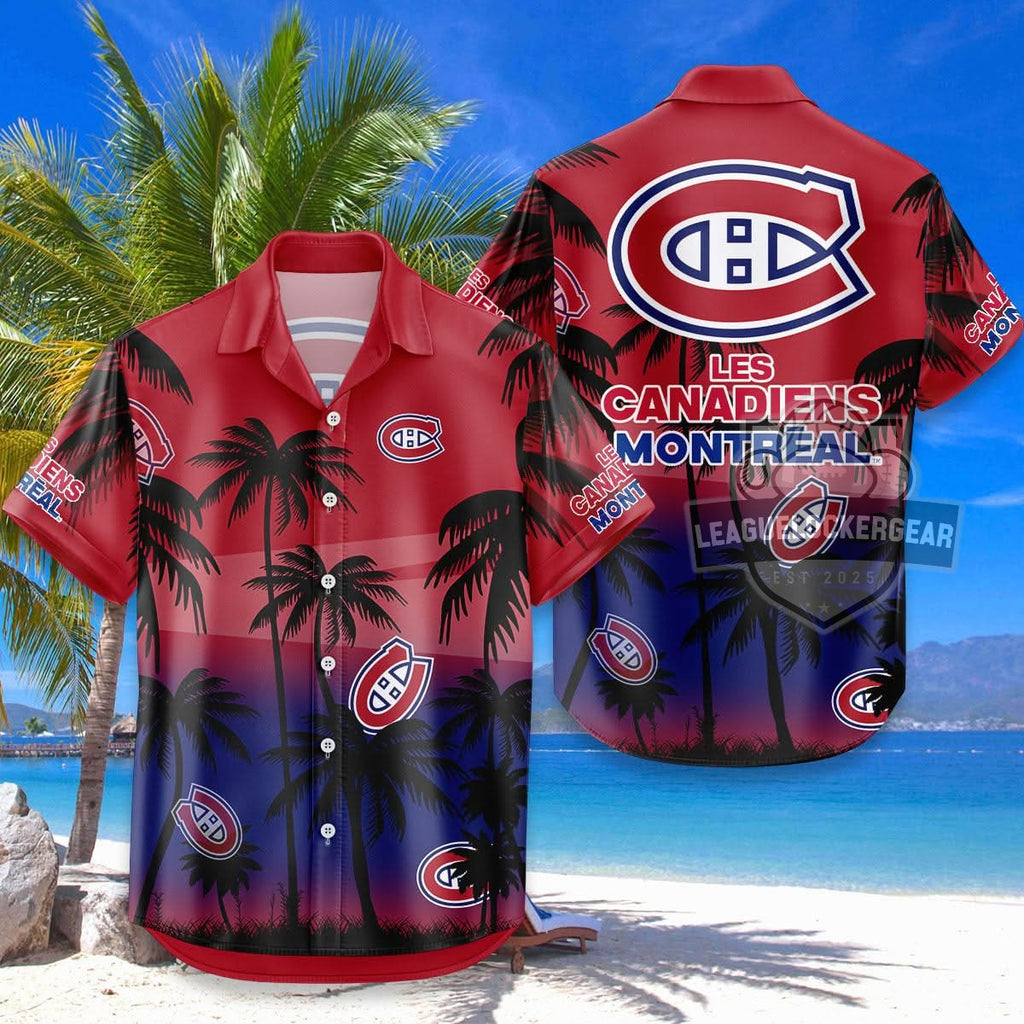 Montreal Canadiens Tropical Hawaiian Shirt