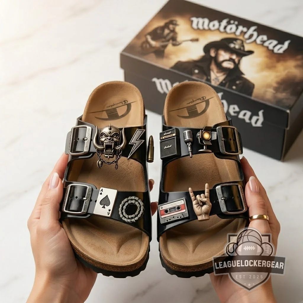 Motörhead Ace of Spades War-Pig Custom Sandals With Charms