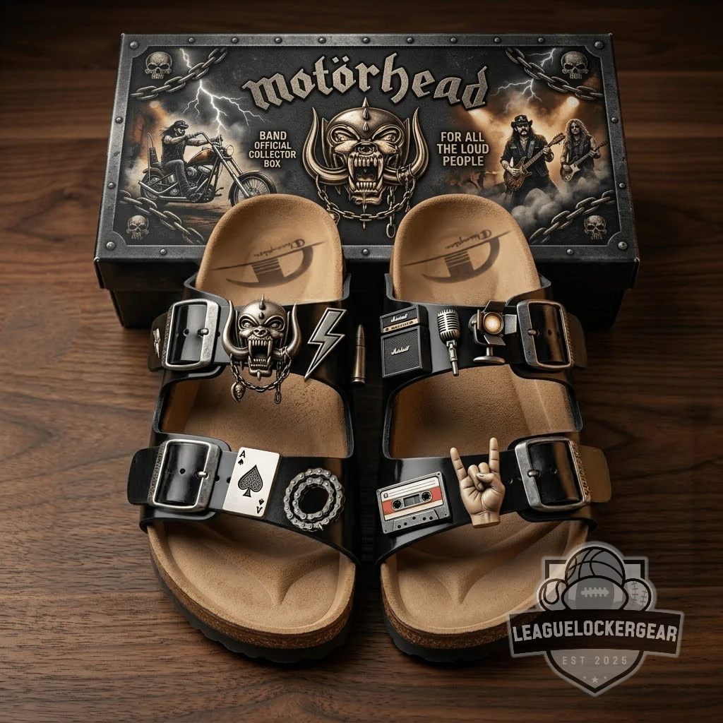 Motörhead Ace of Spades War-Pig Custom Sandals With Charms
