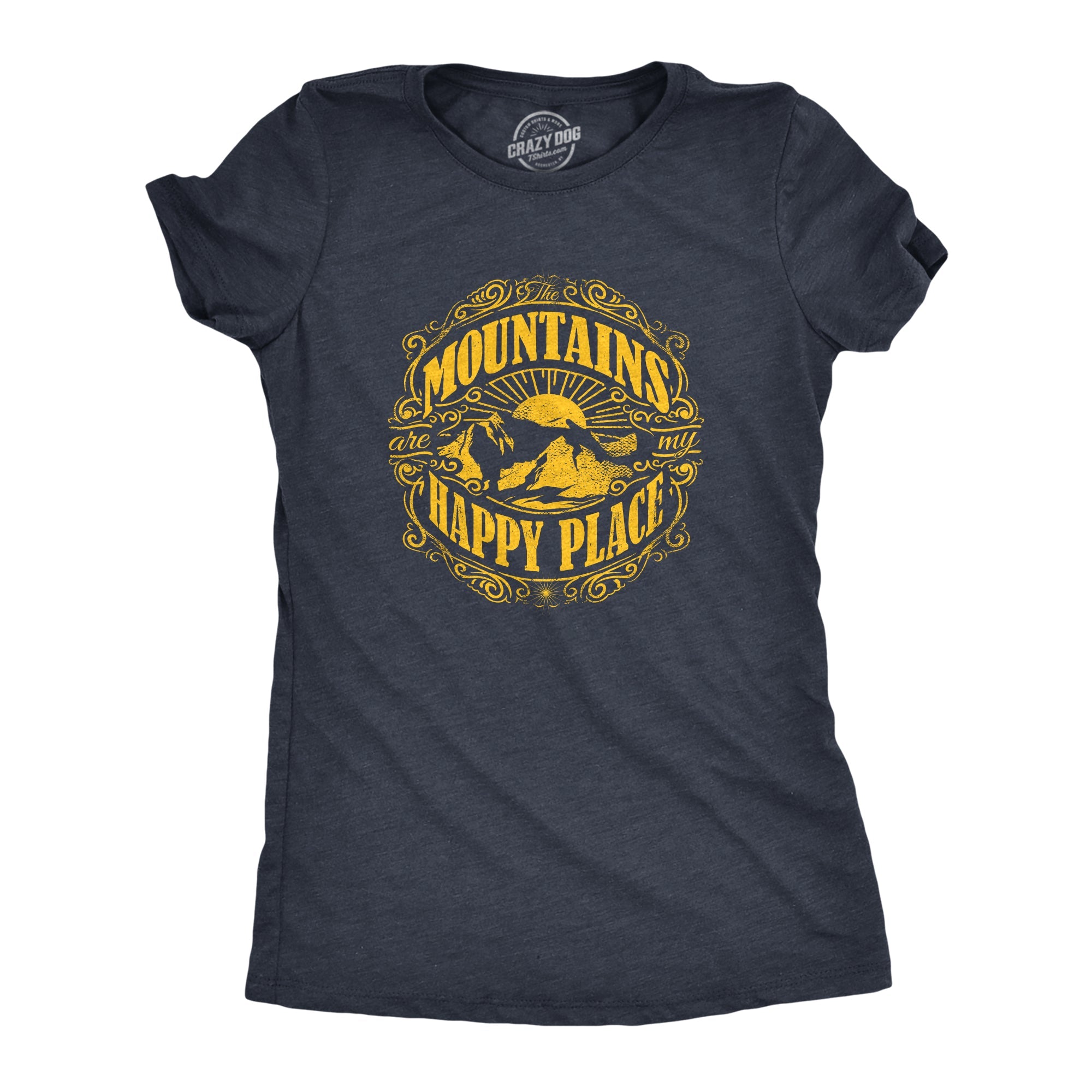 Mountains Are My Happy Place Women's T Shirt