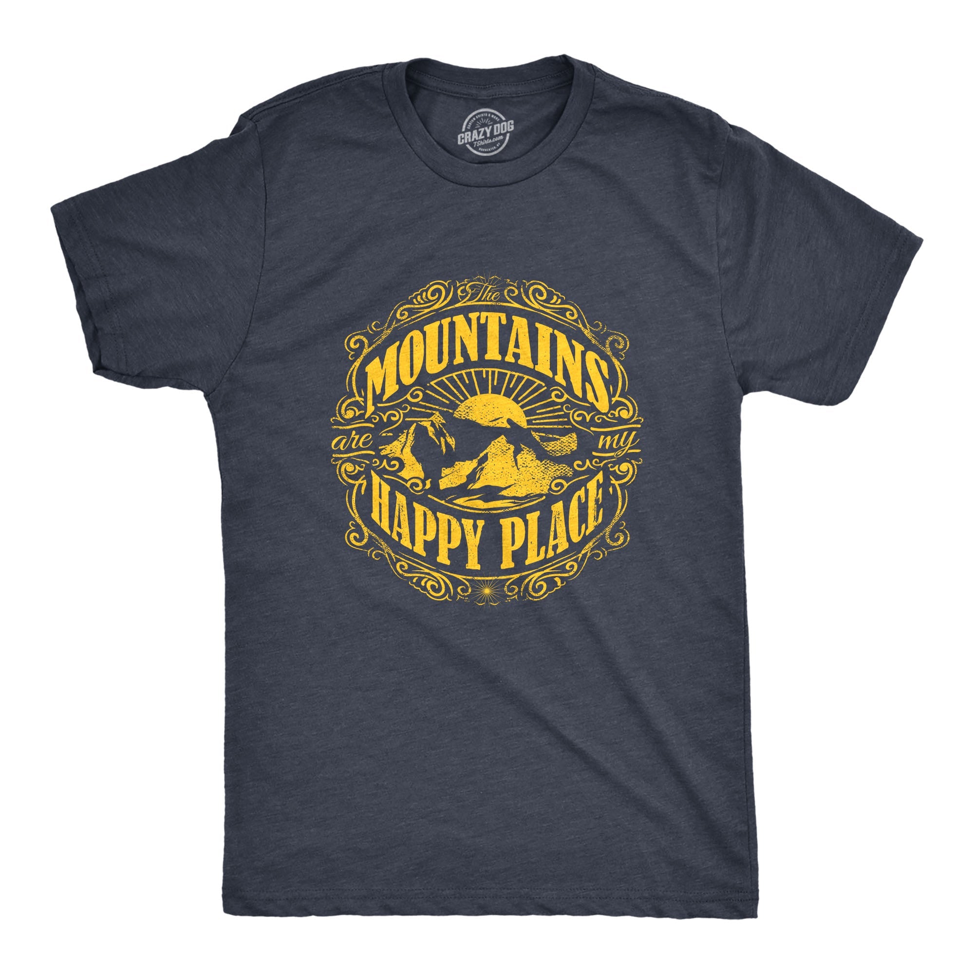 Mountains Are My Happy Place Men's T Shirt