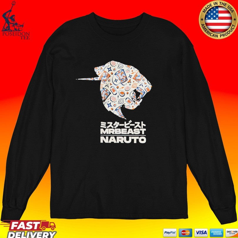 Mrbeast X Naruto Pansaheddo T-shirt