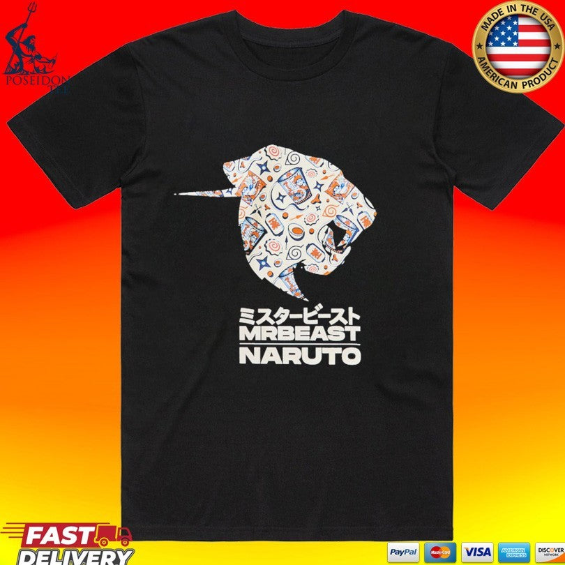 Mrbeast X Naruto Pansaheddo T-shirt