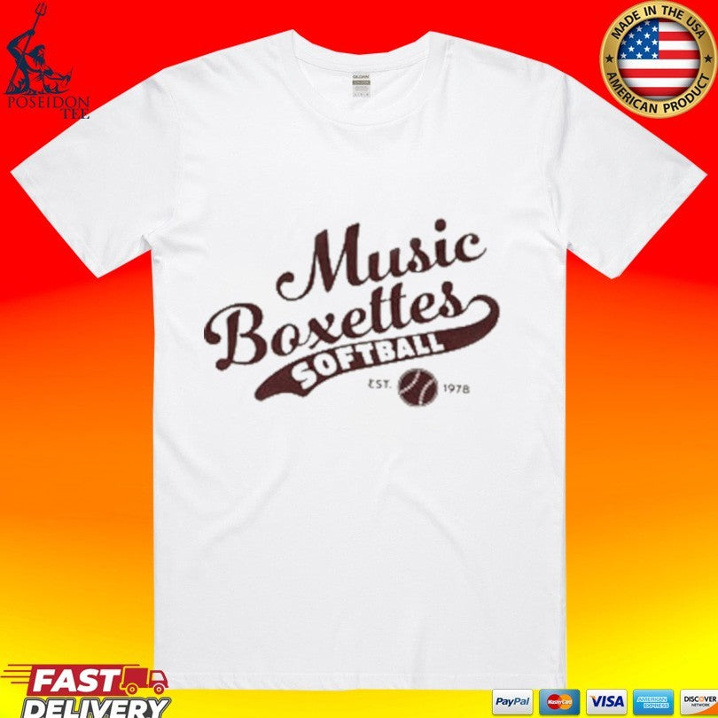 Music Box Softball Music Boxettes Raglan T-shirt