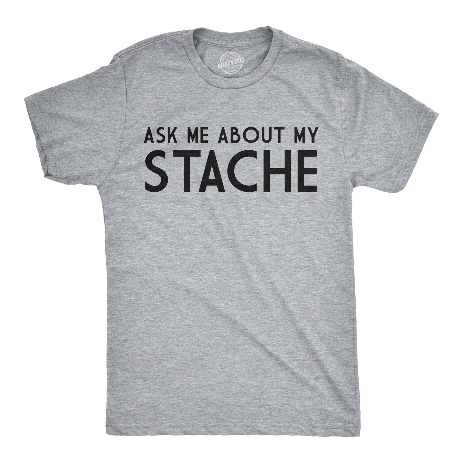 Ask Me About My Mustache Flip Men's T Shirt