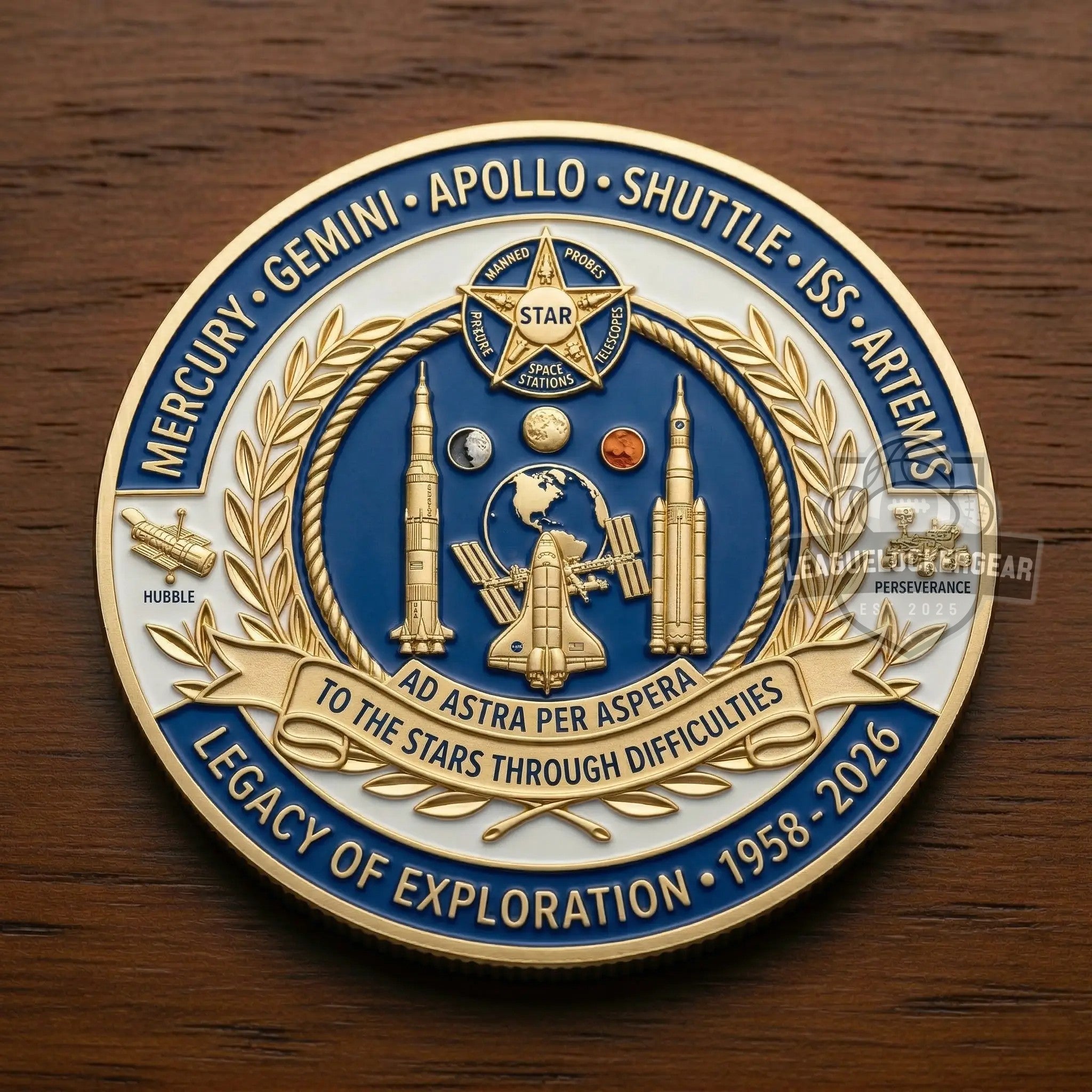 NASA 68th Anniversary Commemorative Challenge Coin