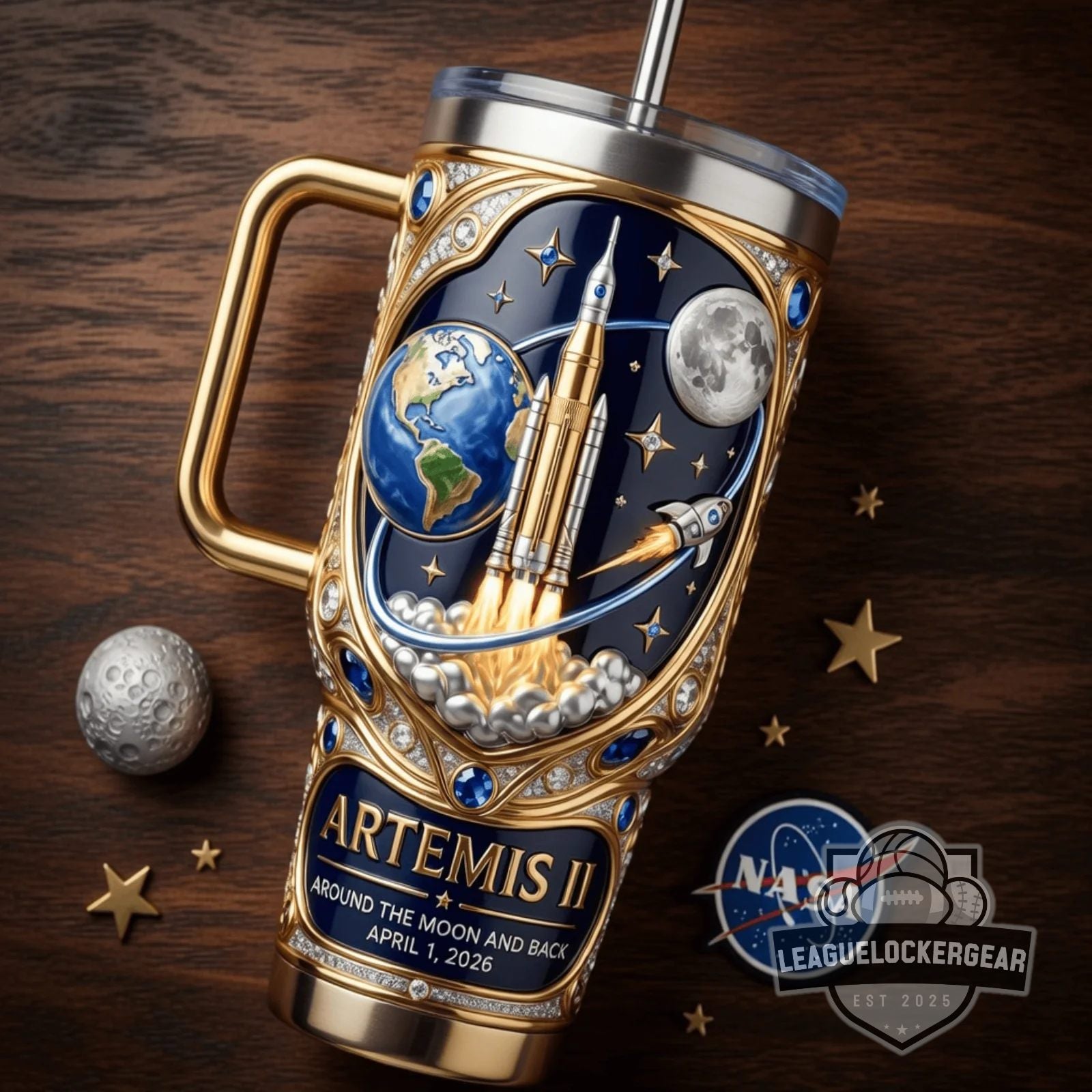 NASA Artemis II Around The Moon And Back 2026 Tumbler