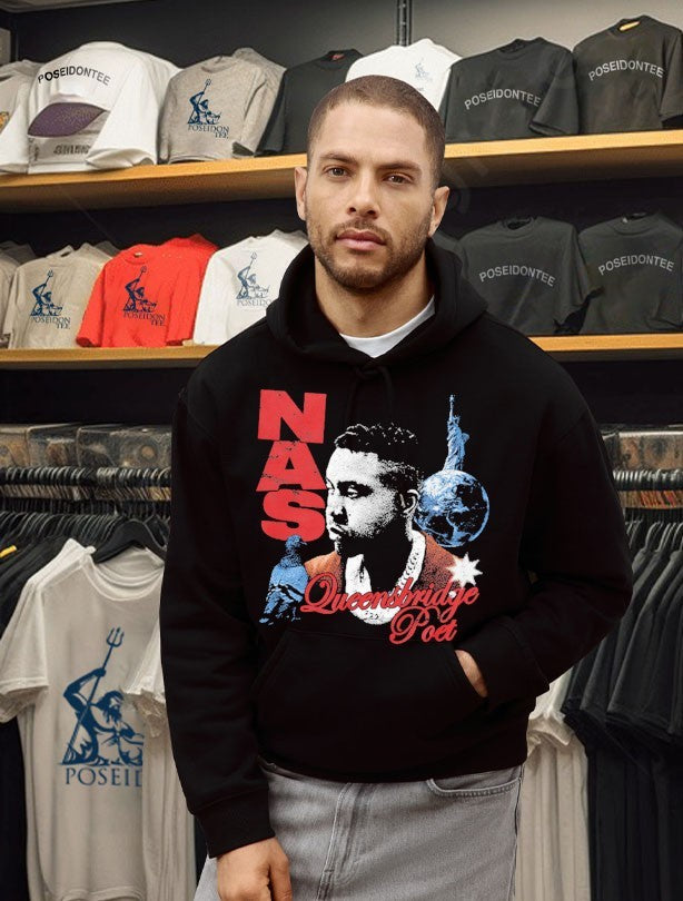Nasir Jones Nas Queensbridge Poet T-shirt