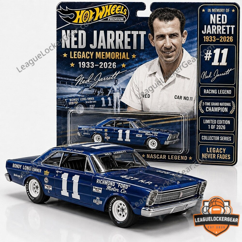 Ned Jarrett Legacy Memorial 1933-2026 Hot Wheels Diecast Car