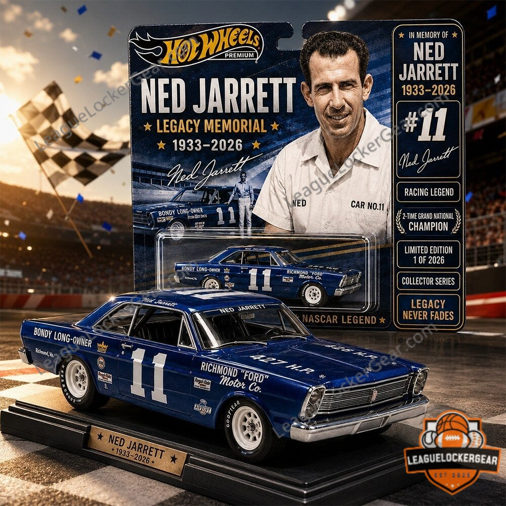 Ned Jarrett Legacy Memorial 1933-2026 Hot Wheels Diecast Car