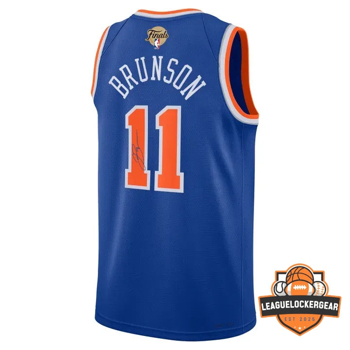 Knicks Jalen Brunson MVP Finals Signed Basketball Jersey