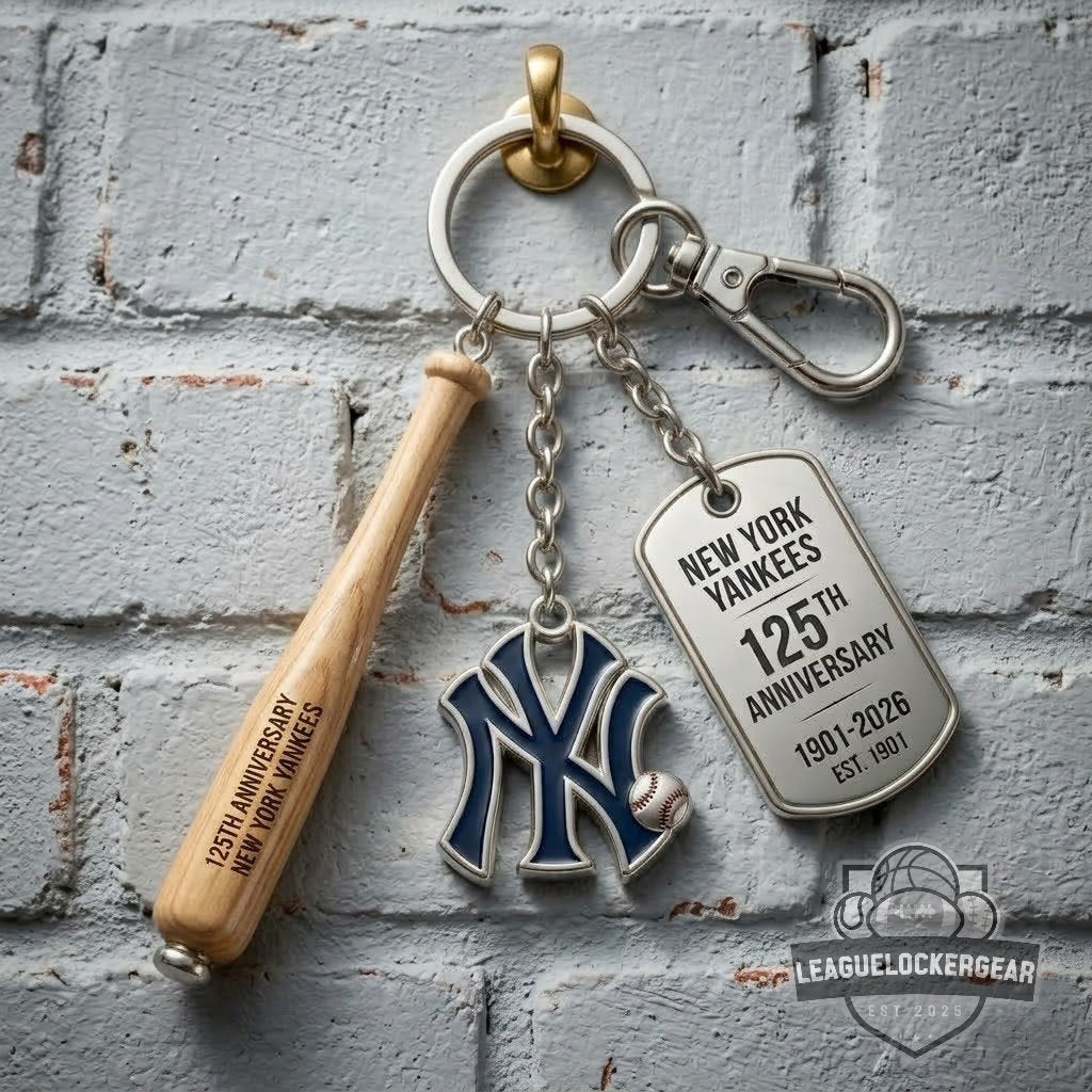 New York Yankees 125th Anniversary 1901-2026 Keychain