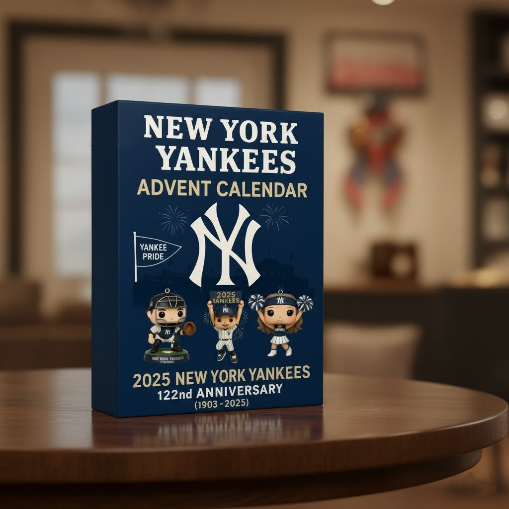 New York Yankees 122nd Anniversary (1903-2025) Mini Figure Advent Calendar – 24-Day MLB Collector’s Holiday Gift