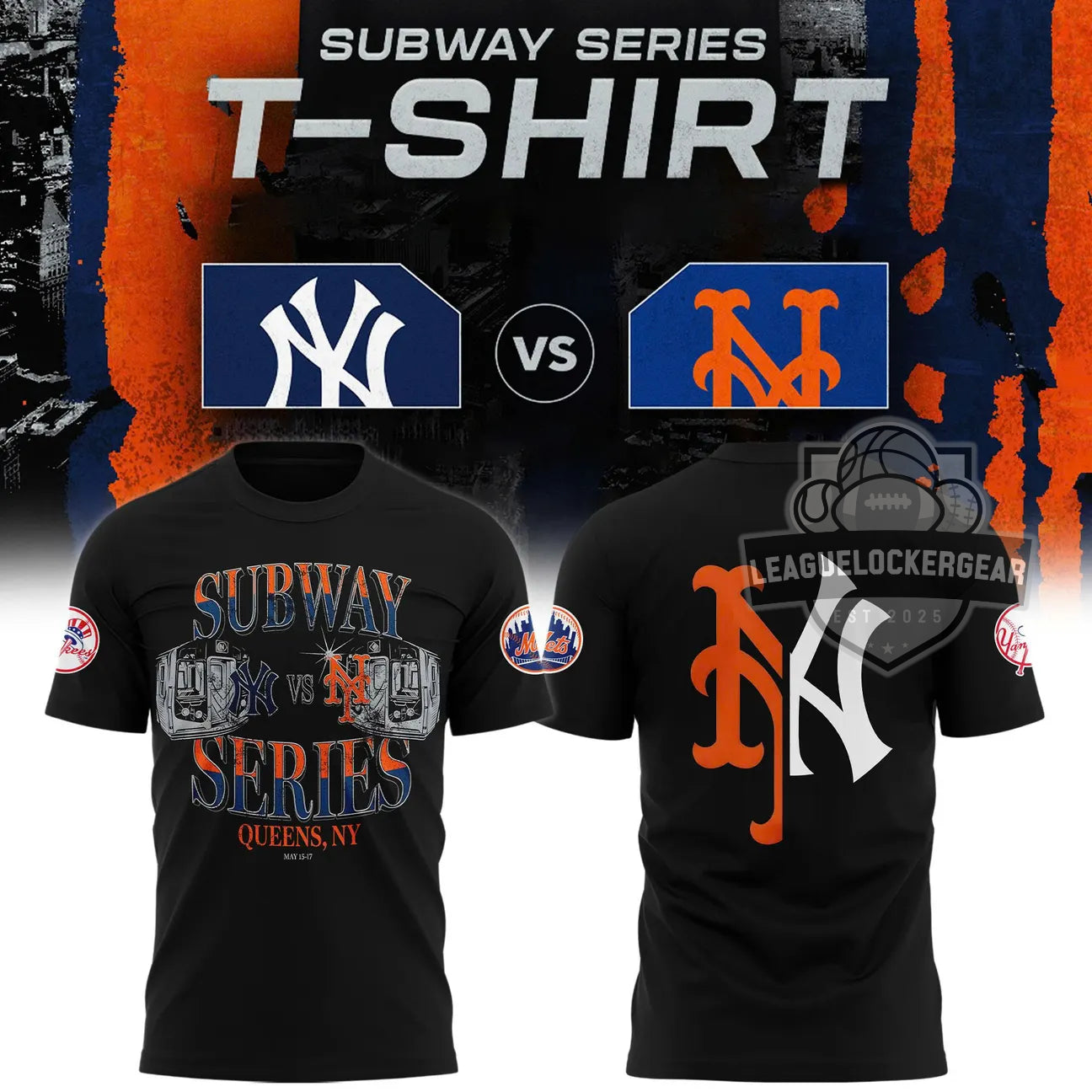 2026 MLB Subway Series Yankees x Mets T-Shirt