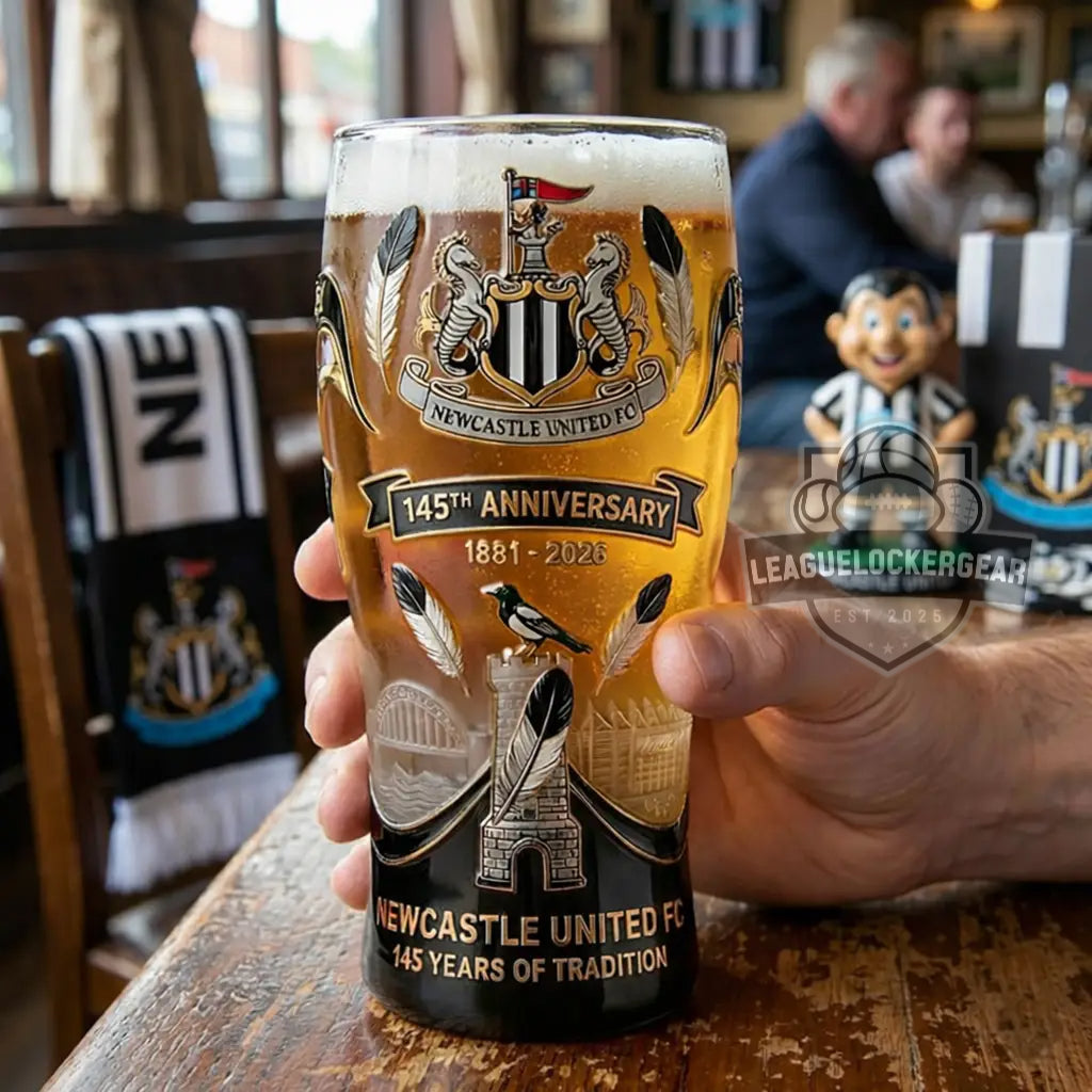 Newcastle United FC 145th Anniversary 1881-2026 Pint Glass