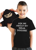 Ask Me About My Ninja Disguise Flip Youth T Shirt