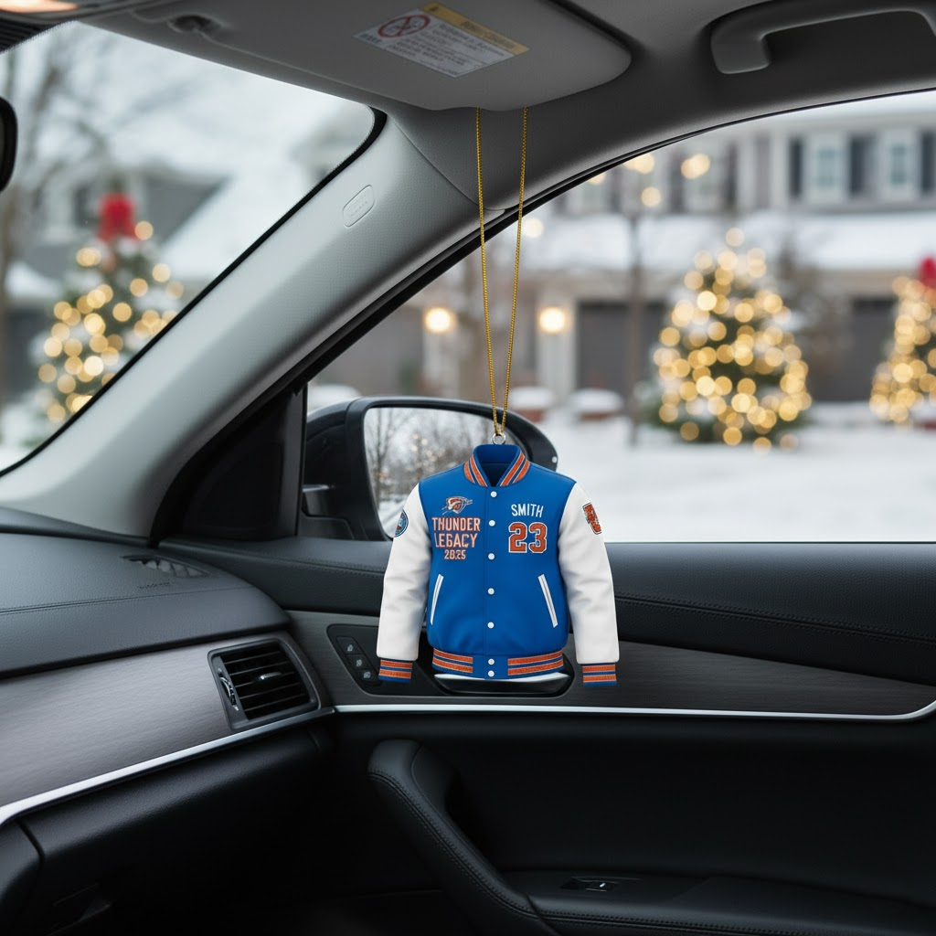 OKC Thunder Legacy Jacket Ornament 2025 – Personalized Edition