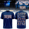 Oklahoma City Thunder 2026 Playoffs Team Roster 3D T-Shirt