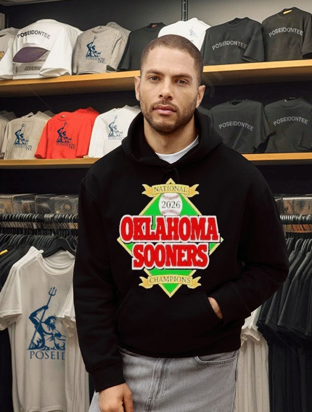 Oklahoma Sooners Baseball Mlb Champions 2026 National Diamond T-shirt