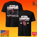 Oklahoma Sooners Black 2026 College World Series Champions Bracket T-shirt