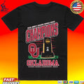 Oklahoma Sooners Crimson 2026 College World Series Champions Trophy T-shirt