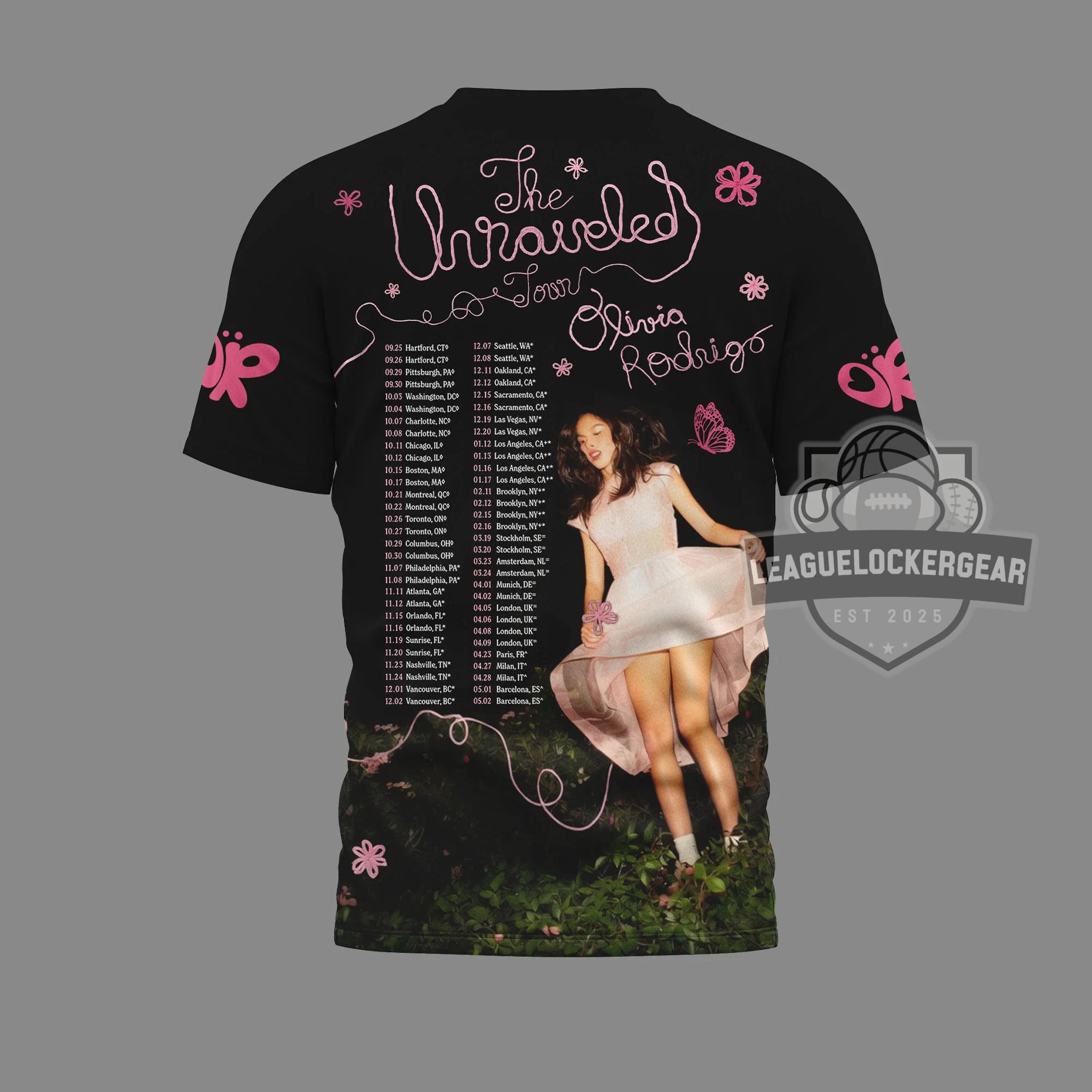 Olivia Rodrigo The Unraveled Tour T-Shirt