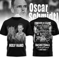 Oscar Schmidt Holy Hand Basketball Hall of Famer 1958-2026 T-Shirt