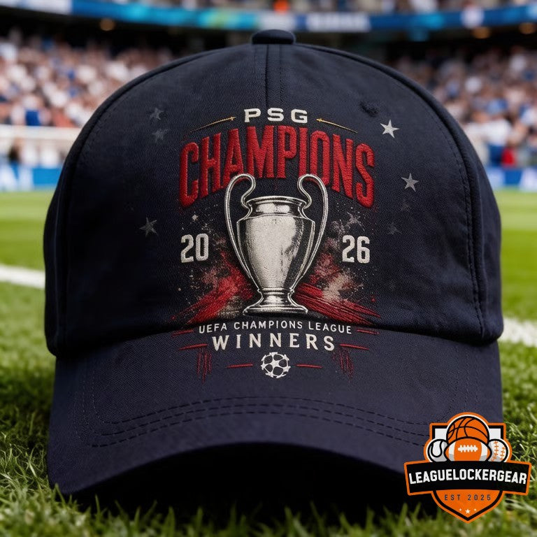 Paris Saint-Germain Back 2 Back 26 Champions d’Europe T-Shirt
