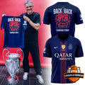 Paris Saint-Germain Back 2 Back 26 Champions d’Europe T-Shirt
