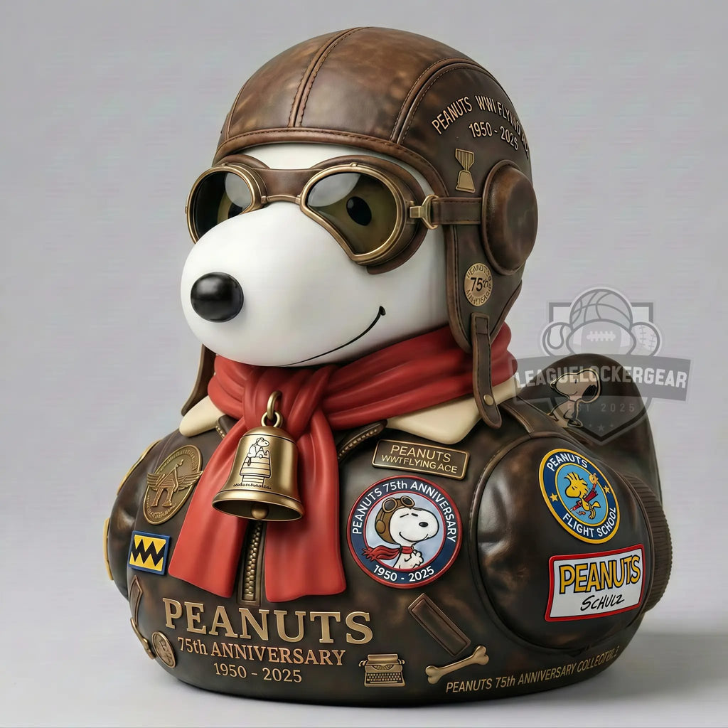 Peanuts 75th Anniversary Flying Ace Rubber Duck
