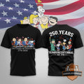 Peanuts Characters 250 Years of Freedom Semiquincentennial 1776-2026 T-Shirt