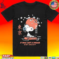 Peanuts Snoopy Japan Dj Mens It Was Just A Dream Riot Society T-shirt