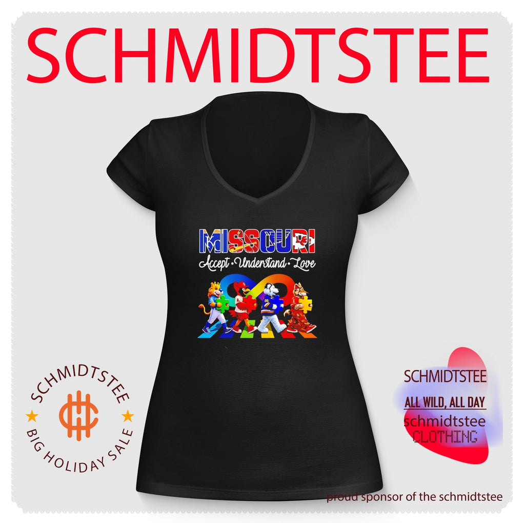 Missouri Accept Understand Love with Kansas City Royals Cardinals Blues and Chiefs Mascots shirt