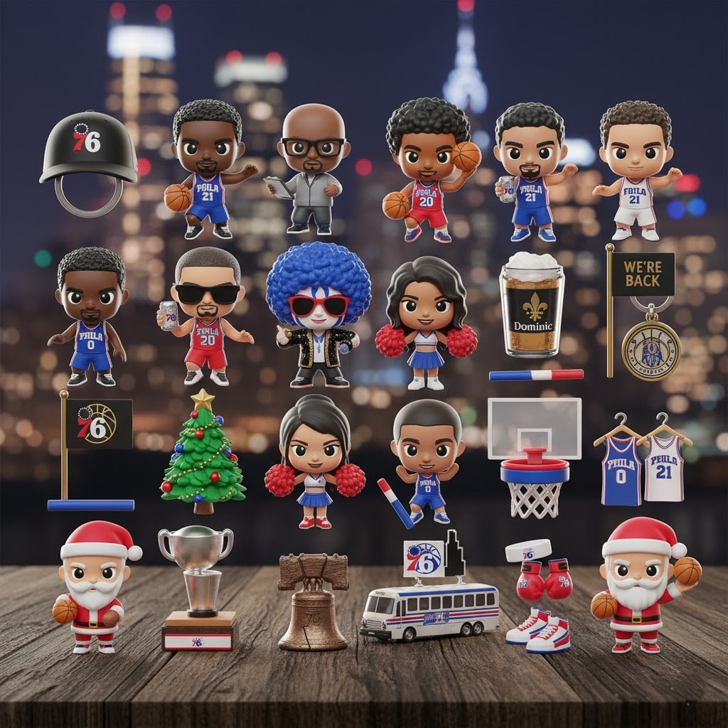 Philadelphia 76ers Advent Calendar 2025 – NBA Christmas Countdown Collectible Gift Set
