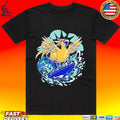 Pop Culture Wizard Surfing Bird T-shirt