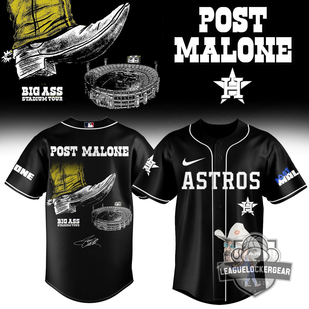 MLB All Team x Post Malone Big Ass Stadium Tour Baseball Jersey