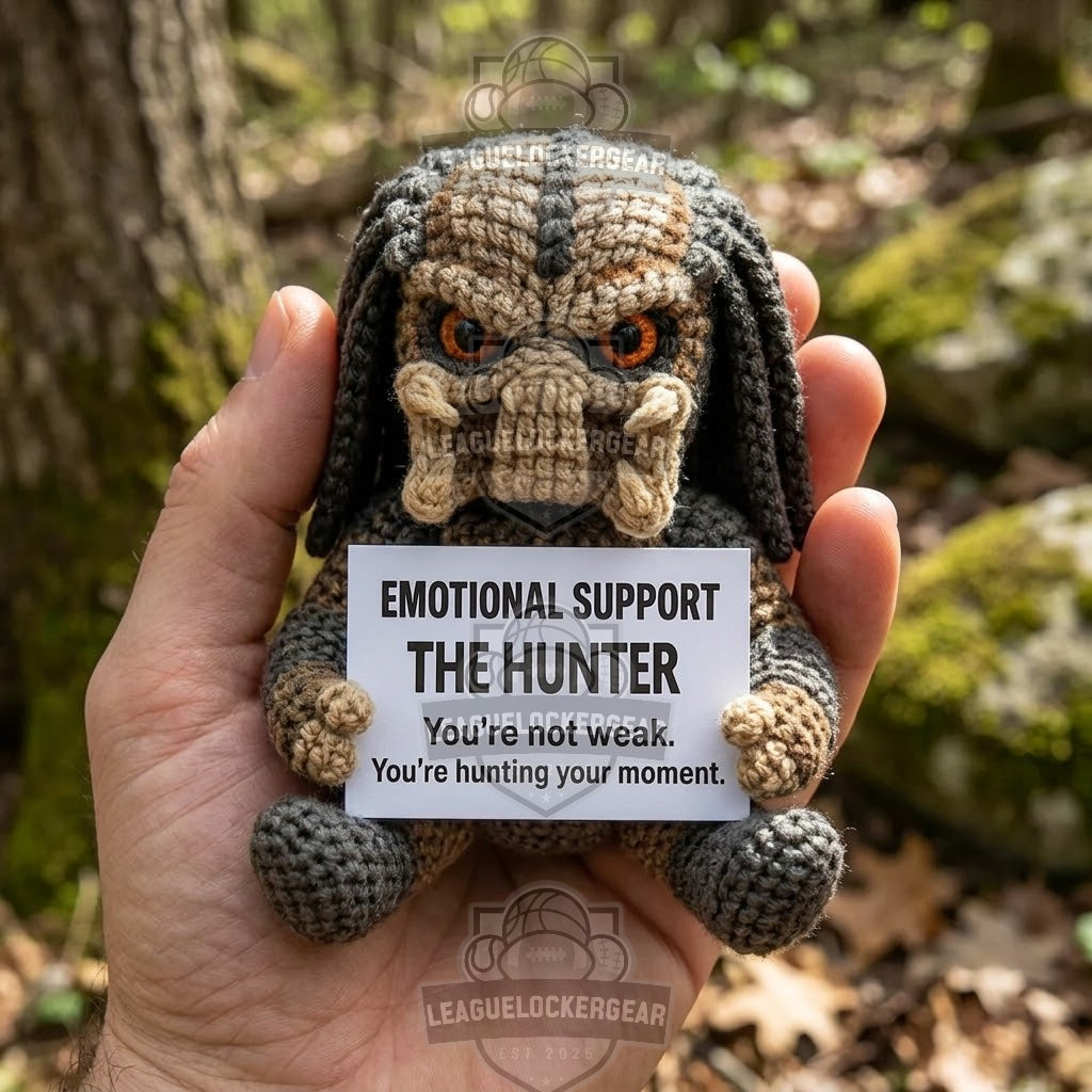 Predator Emotional Support Hunter Crochet Doll