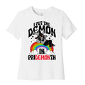 Baphomet I Put The Demon In Pride Month Womens Cotton Tee