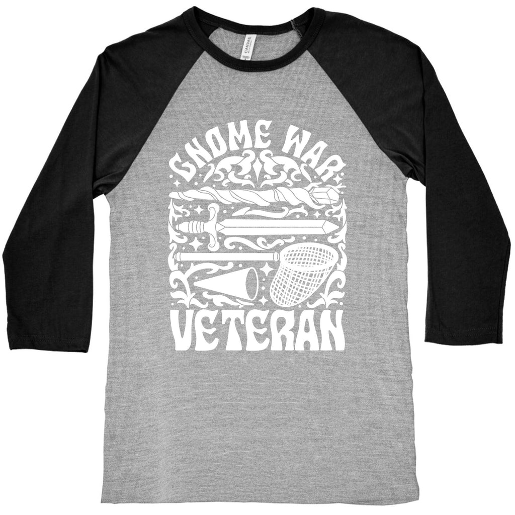 Gnome War Veteran Baseball Tee